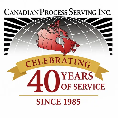 Canadian Process Serving Inc. - Celebrating 40 Years of Service Since 1985